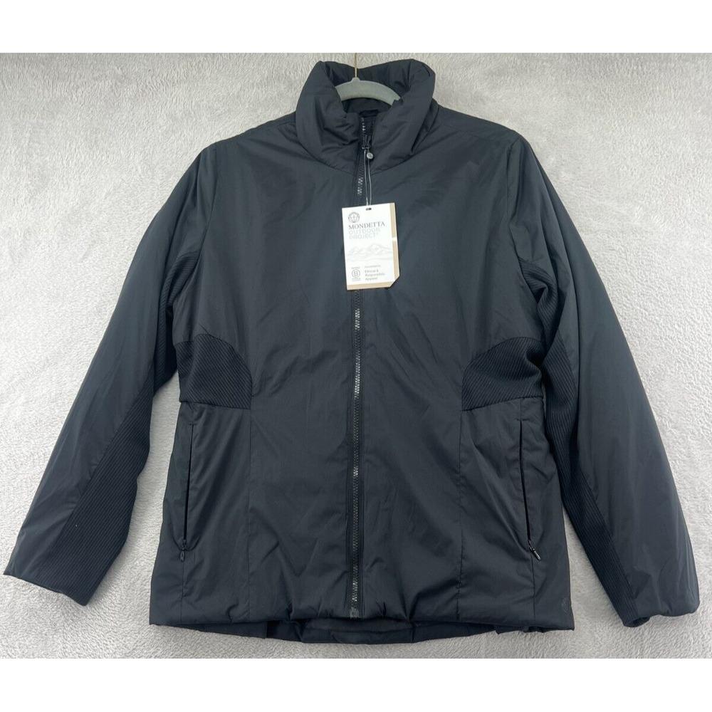 Mondetta Outdoor Project Jacket Womens Sz M Black Insulated Full Zip Active